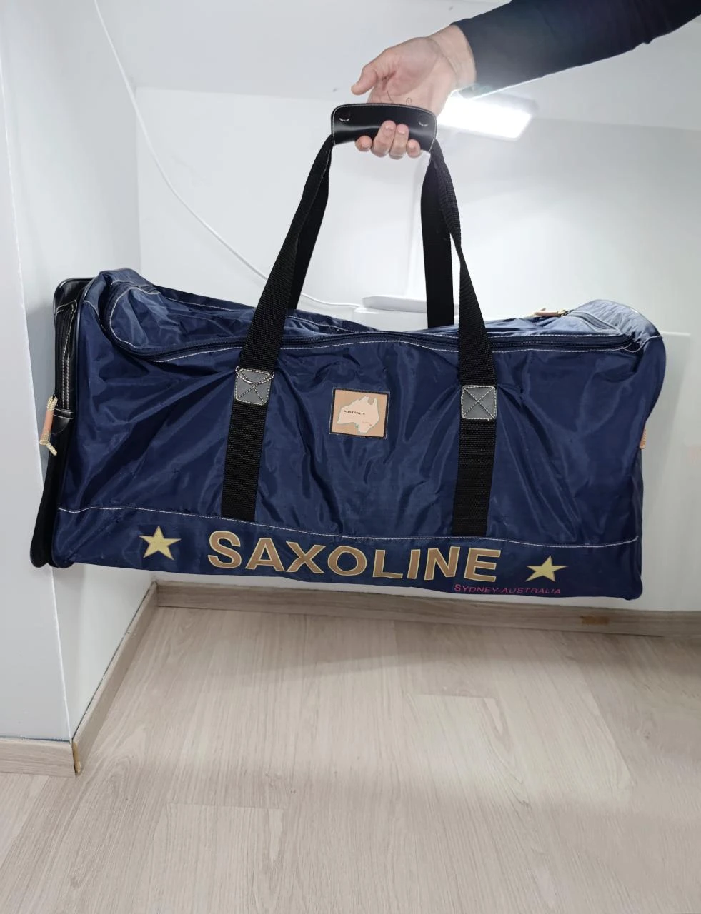Sac de Voyage Saxoline Sydney Australia Vintage Bleu Marine 71cm